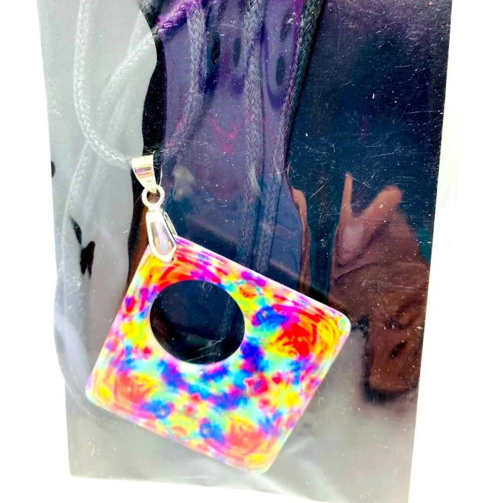 Eyeglass holder tie dye multi color Brilliant